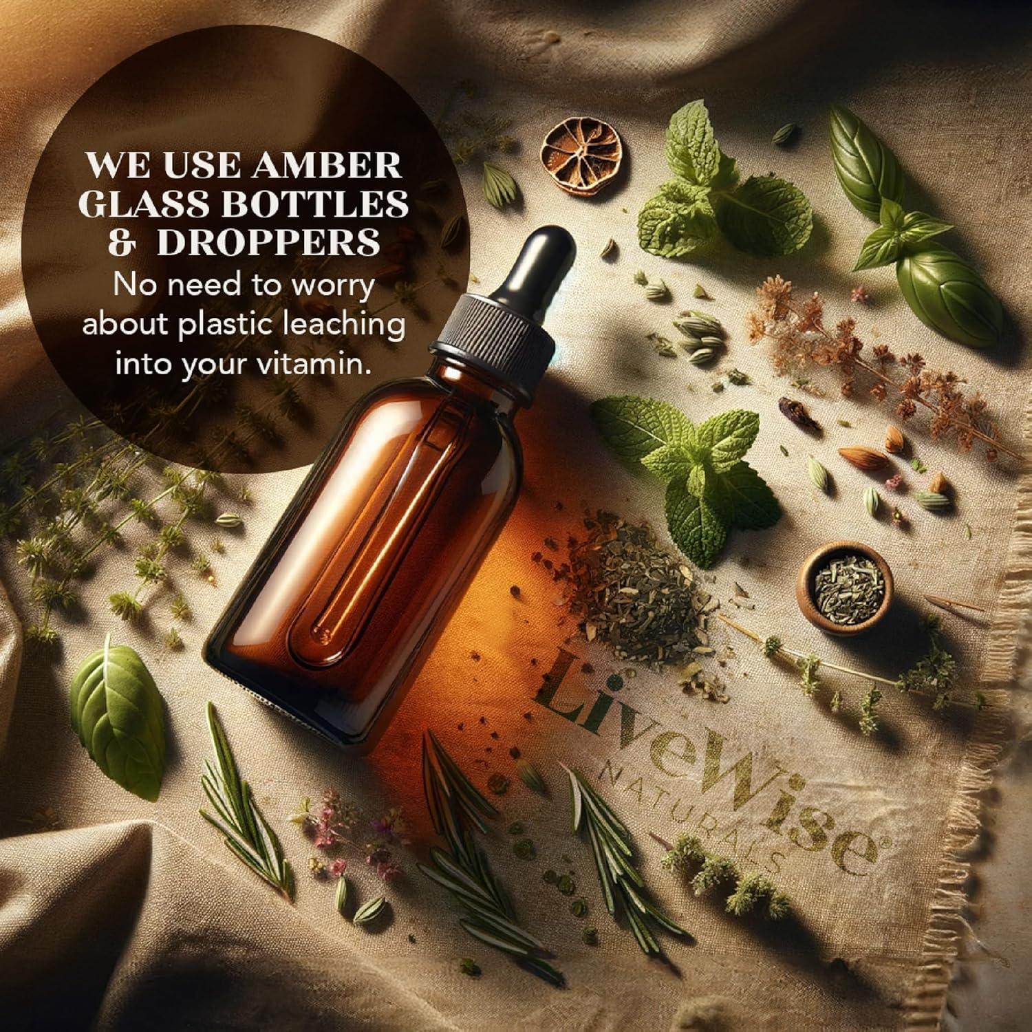 Gotas de Vitamina B12 Líquida Vegana Live Wise 59 ml