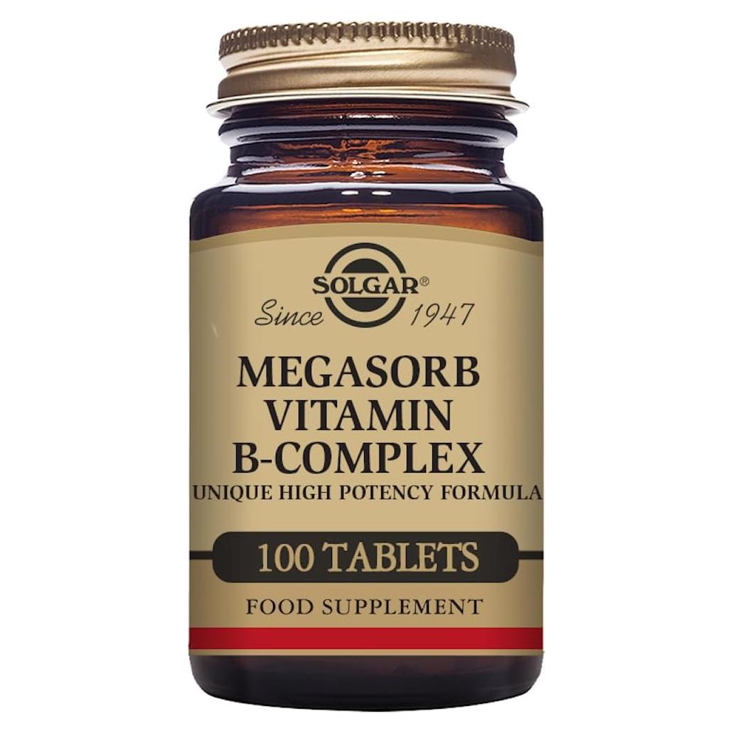 Solgar Megasorb B-Complex 50 - 100 Tabletas Vitaminas