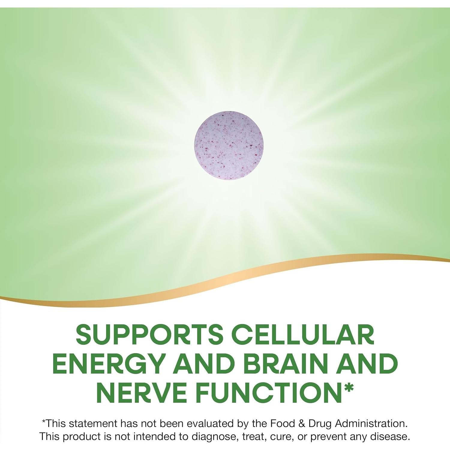 Pastillas de Vitamina B12 Nature's Way 2000 mcg Veganas 100 Unidades