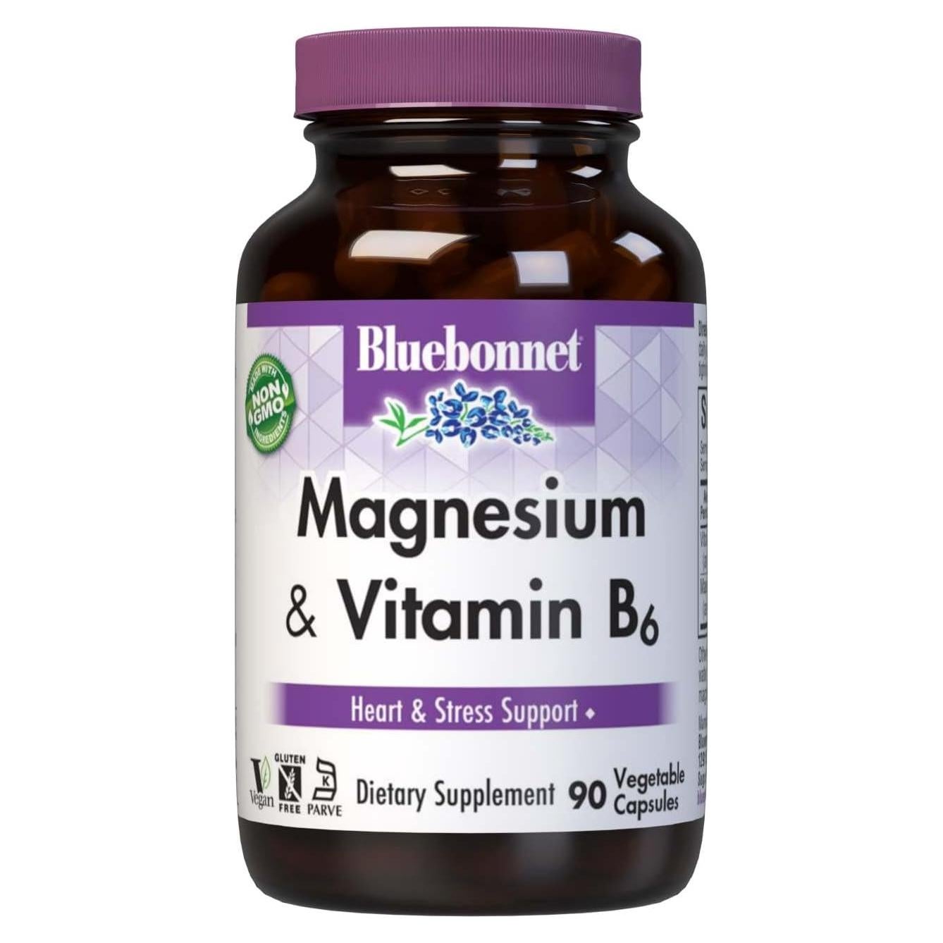 Cápsulas de Magnesio y B6 Bluebonnet - 400 mg - 90 Unidades