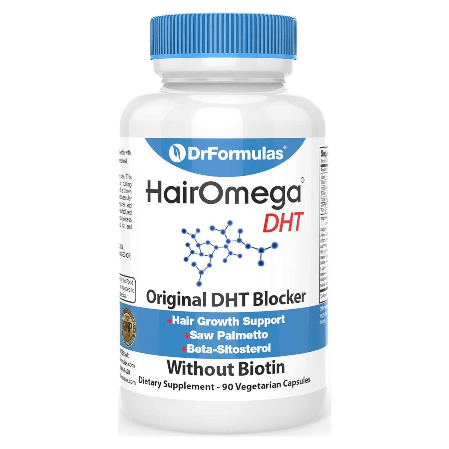Bloqueador DHT Original DrFormulas 90 Cápsulas Vegetarianas