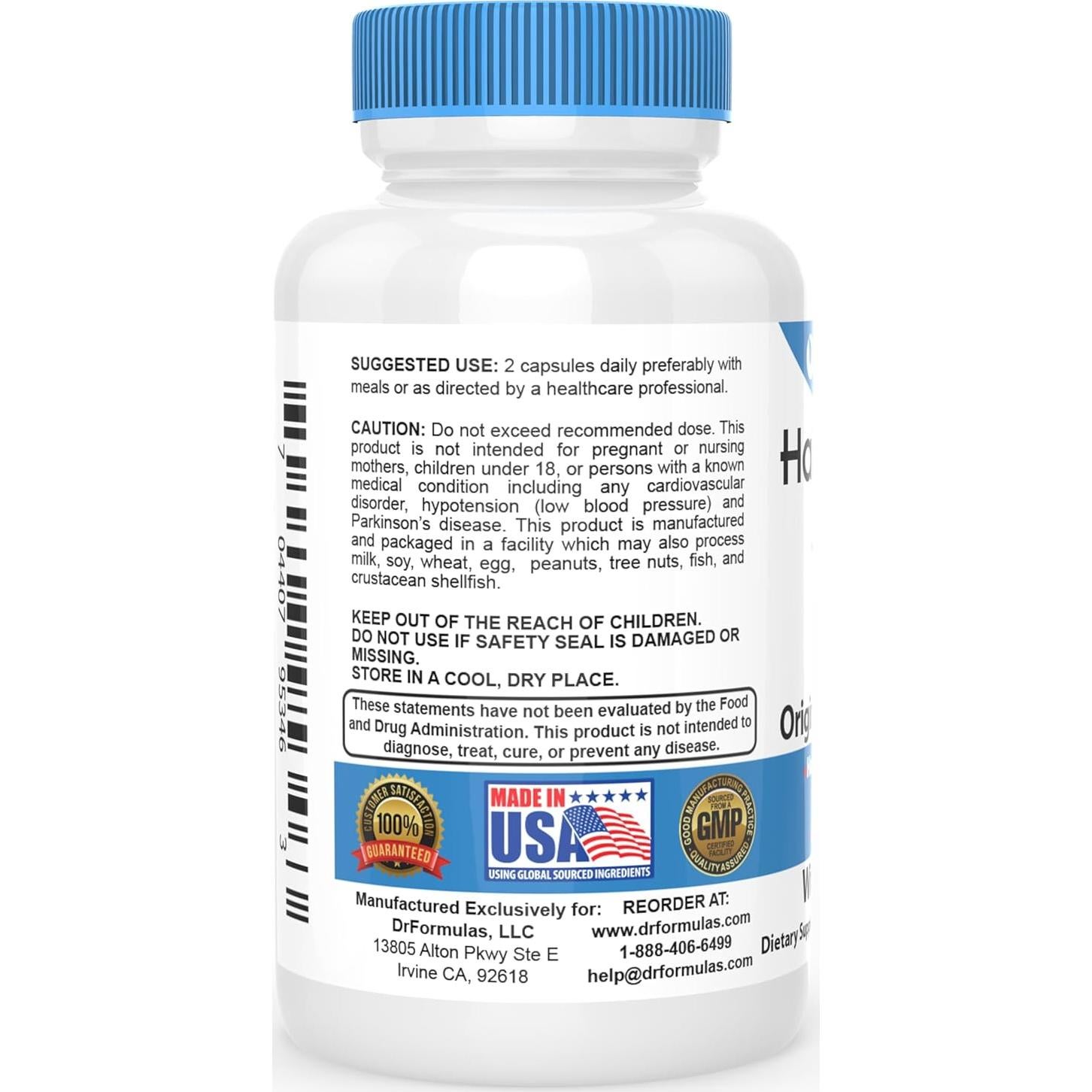 Bloqueador DHT Original DrFormulas 90 Cápsulas Vegetarianas