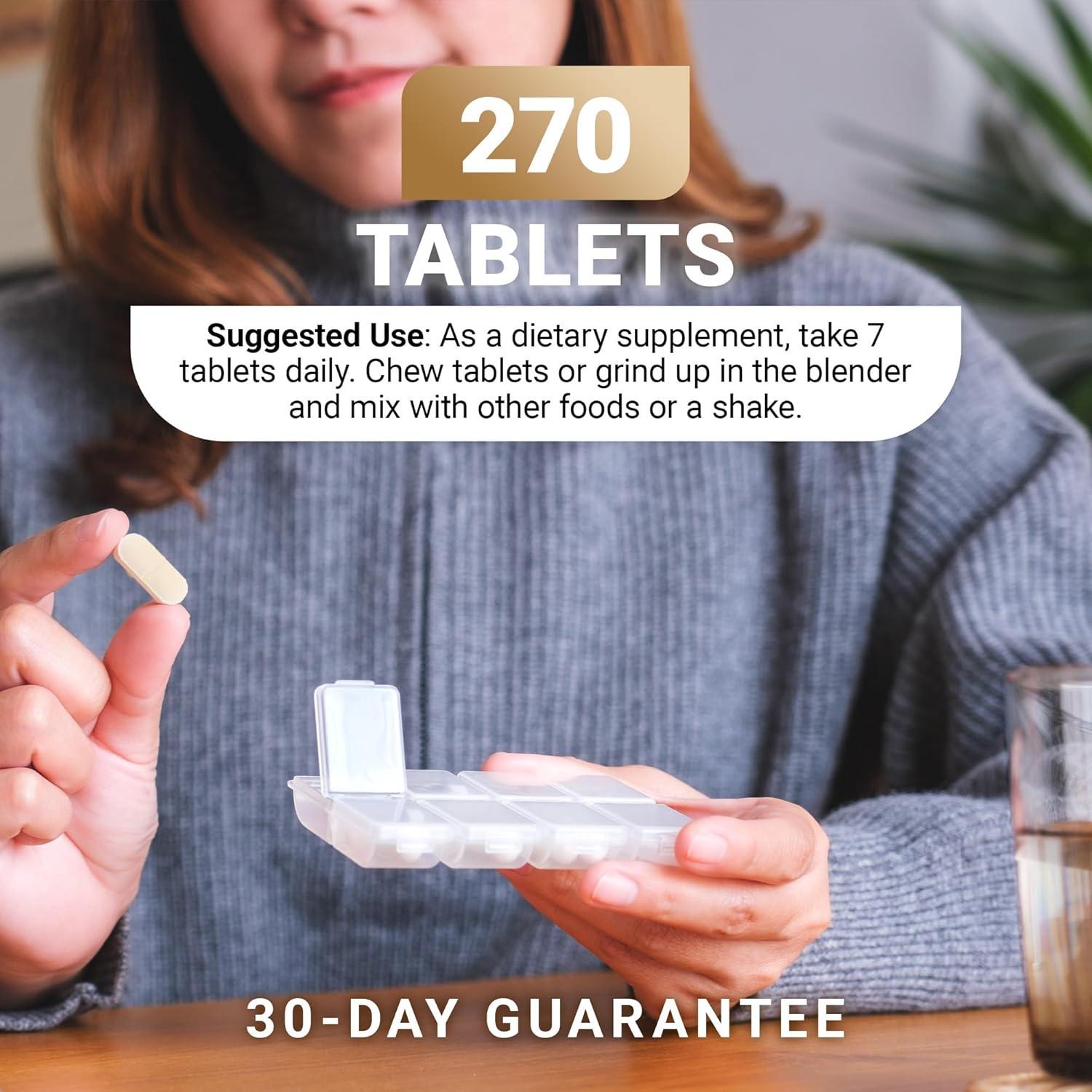 Tabletas de Levadura Nutricional Dr. Berg - B12 y Vitaminas B - 270 Tabletas Veganas