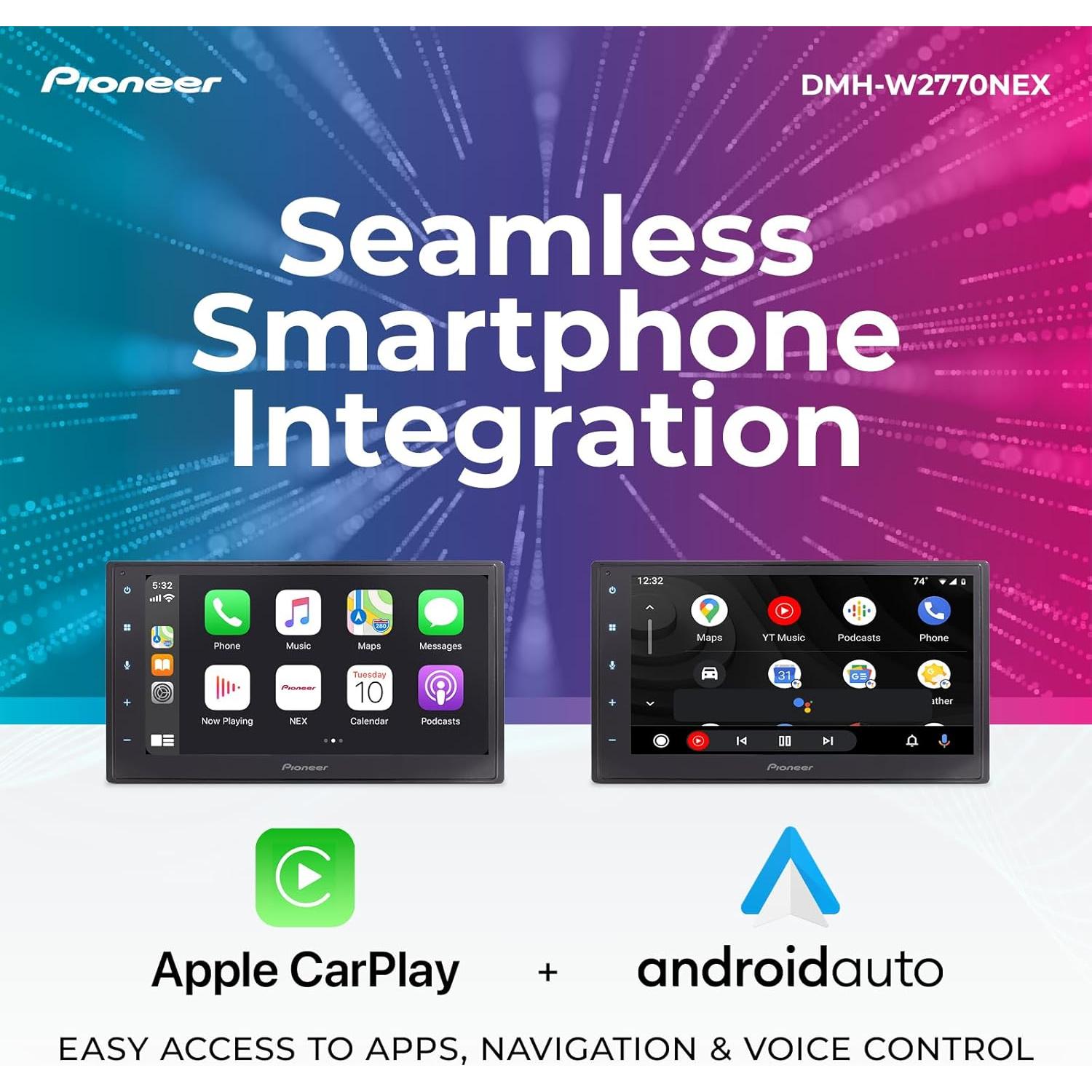 Receptor Multimedia Pioneer DMH-W2770NEX Doble Din 6.8"