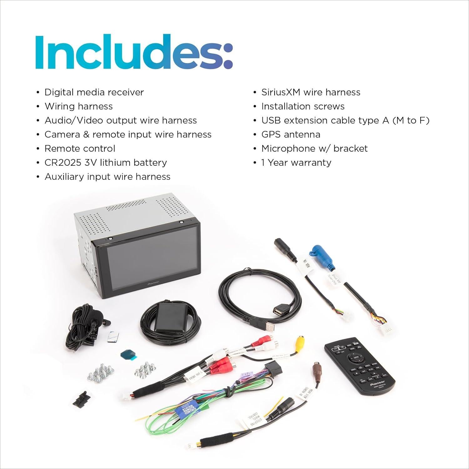 Receptor Multimedia Pioneer DMH-W2770NEX Doble Din 6.8"