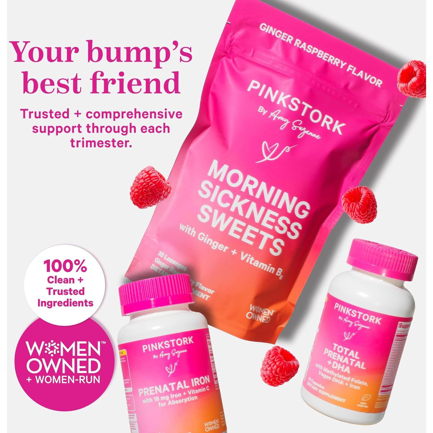 Pink Stork Folato Metilado 60 Cápsulas - Ácido Fólico Natural