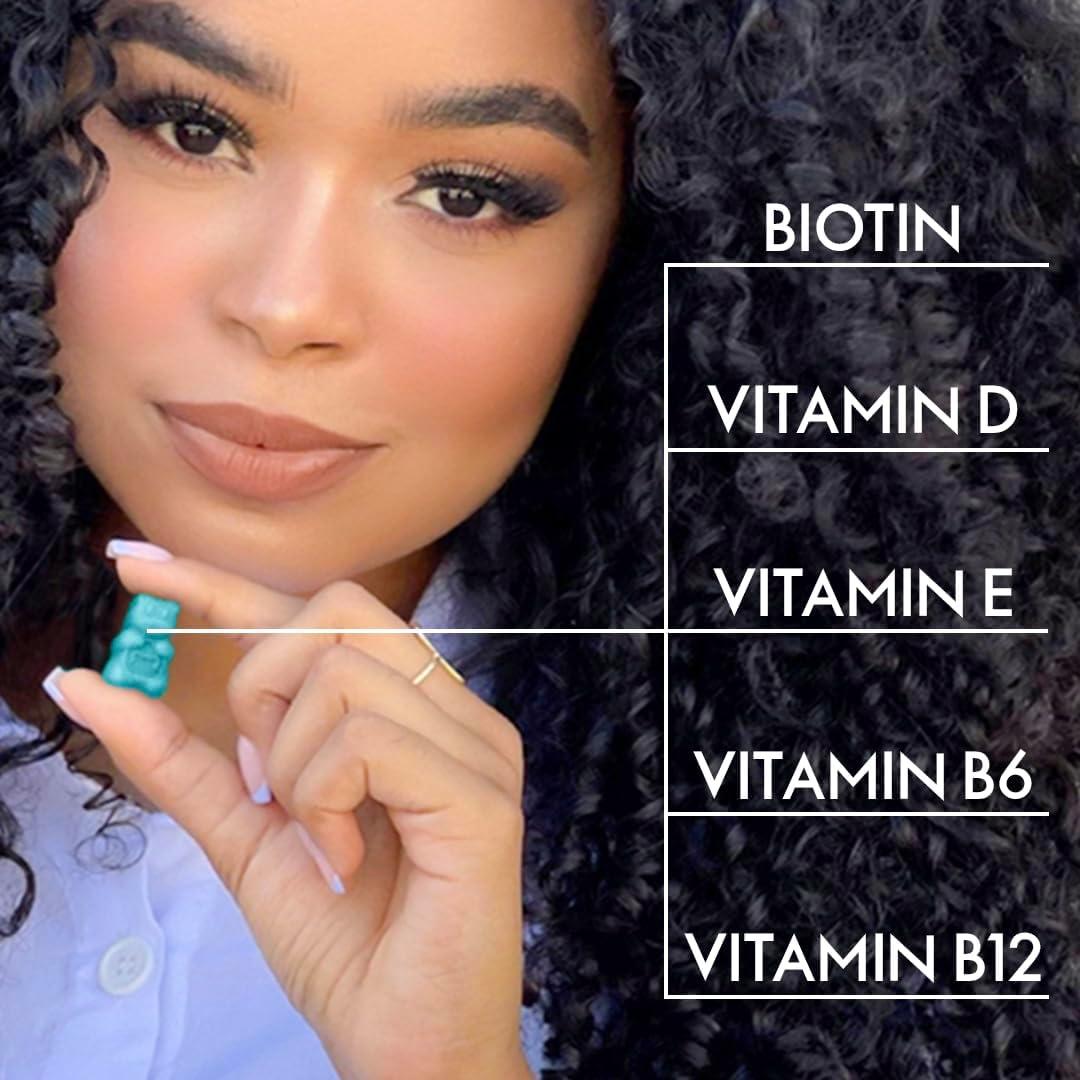 Vitaminas Gummy Sugarbear Hair 2 Meses Biotina 6000mcg