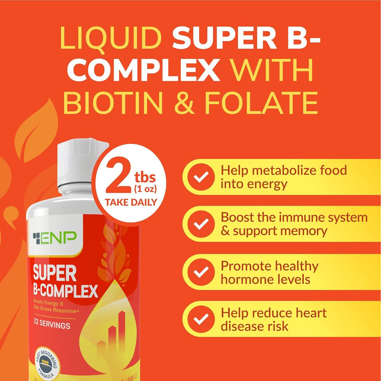 Suplemento Líquido de Vitamina B Complejo ENP 946ml