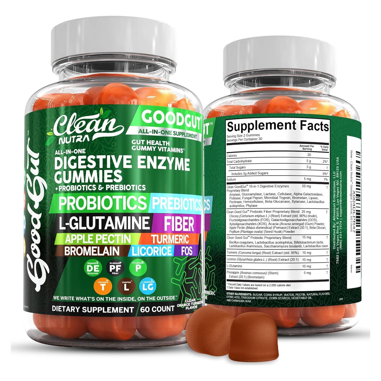 Gominolas Digestivas Clean Nutraceuticals con Probioticos 45g