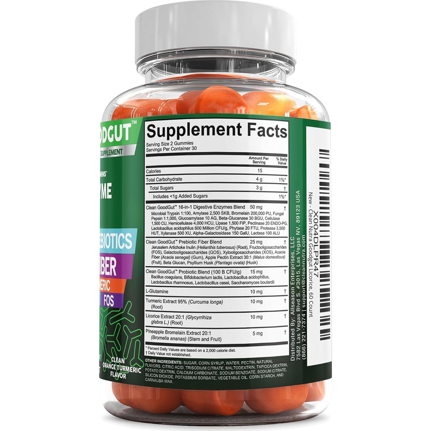 Gominolas Digestivas Clean Nutraceuticals con Probioticos 45g