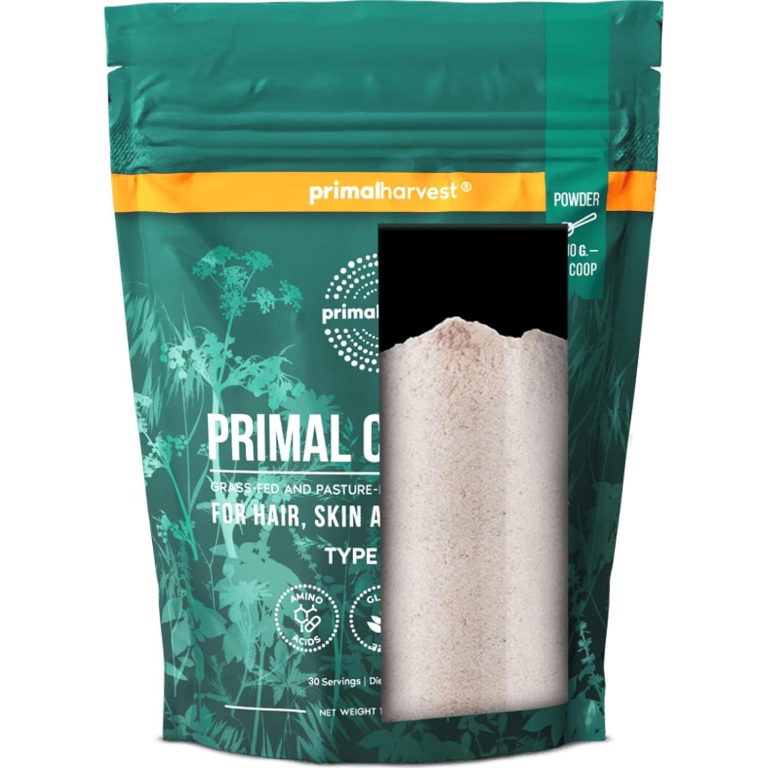 Polvo de colágeno Primal Harvest 283.5 g tipo I y III