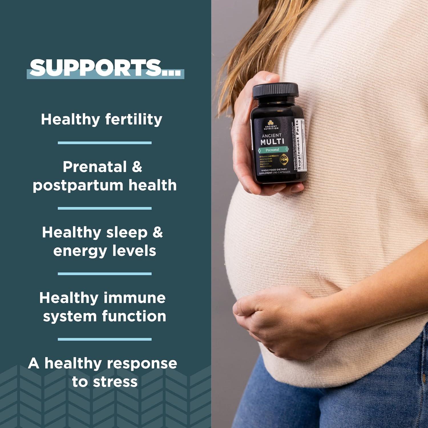 Vitaminas Prenatales Nutrición Antigua 90 Cápsulas Multivitamínico