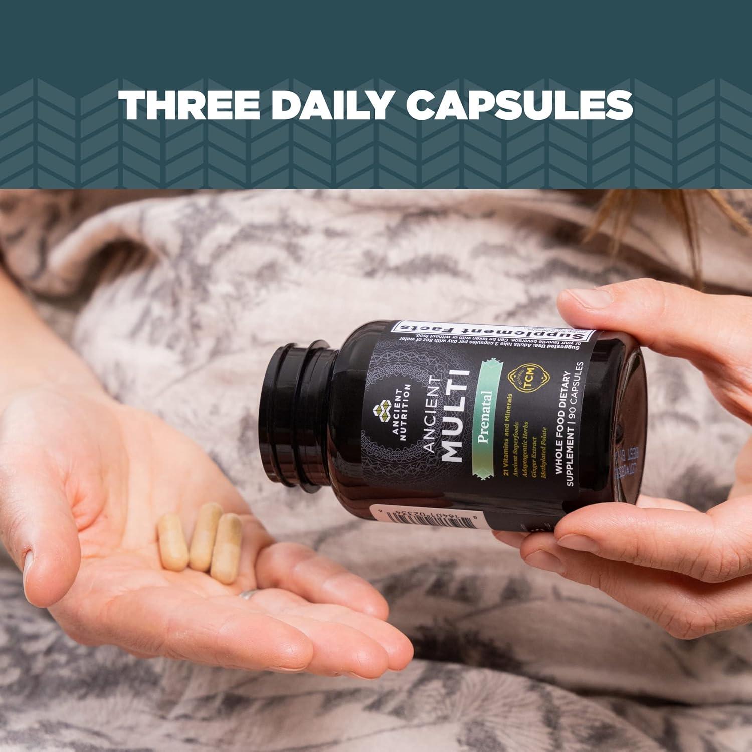 Vitaminas Prenatales Nutrición Antigua 90 Cápsulas Multivitamínico