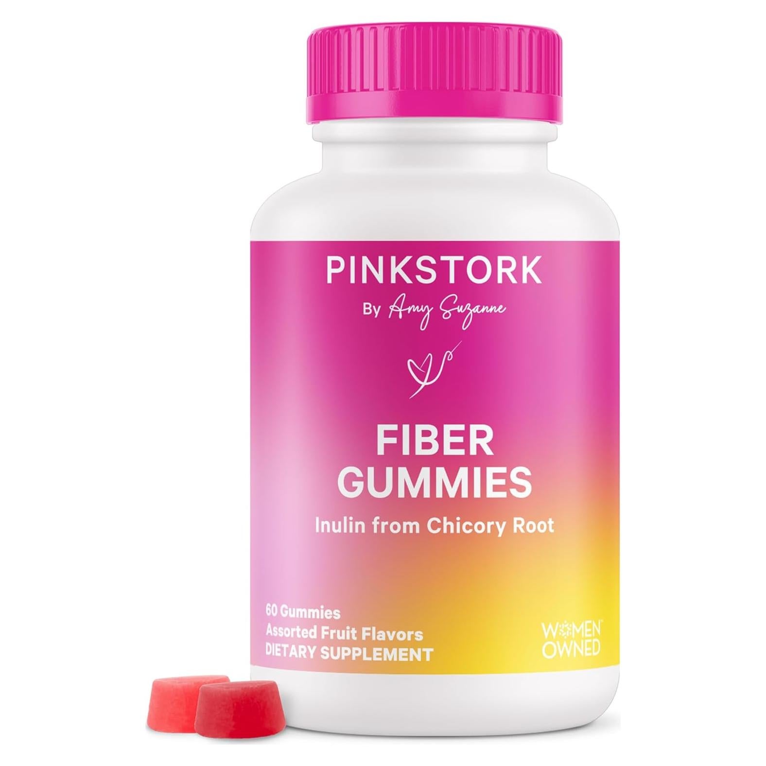 Gomitas de Fibra Pink Stork para Embarazo - 60 Masticables