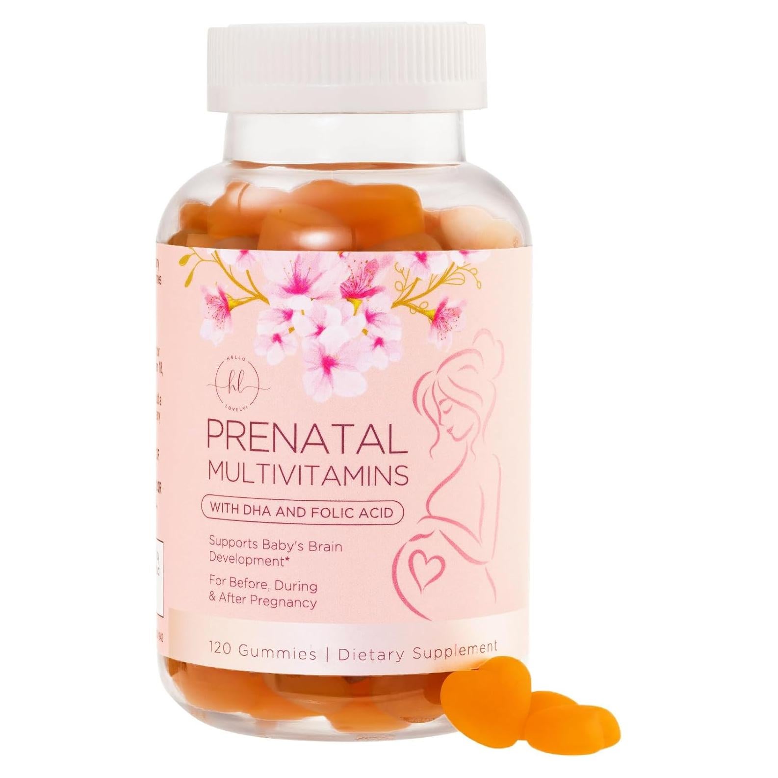 Gominolas Prenatales Hola Encantadora! 120 Unidades DHA Ácido Fólico