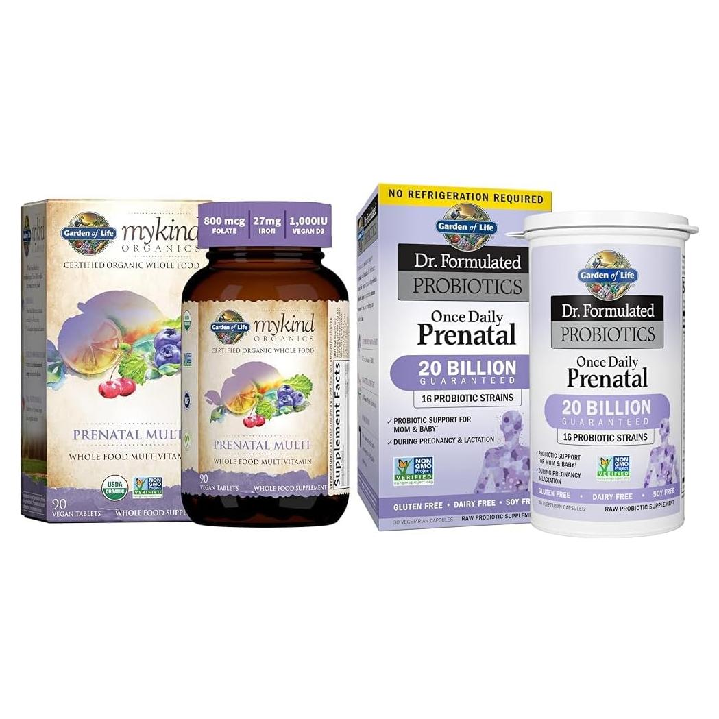 Multivitamínico Prenatal Orgánico Jardín de Vida - 30 Tabletas