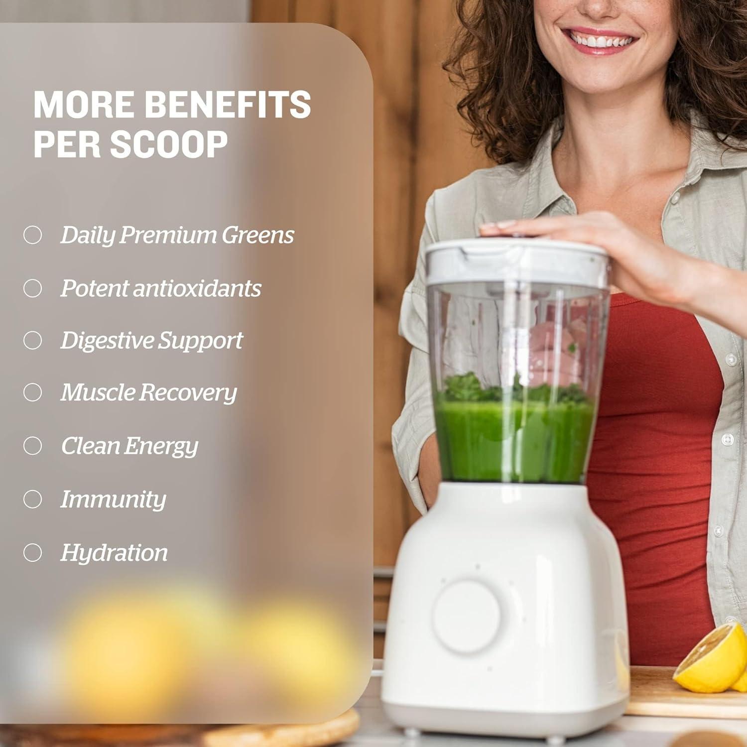 Polvo de Superalimento Verde Sunfood 226.8g - Proteína Vegana 23g