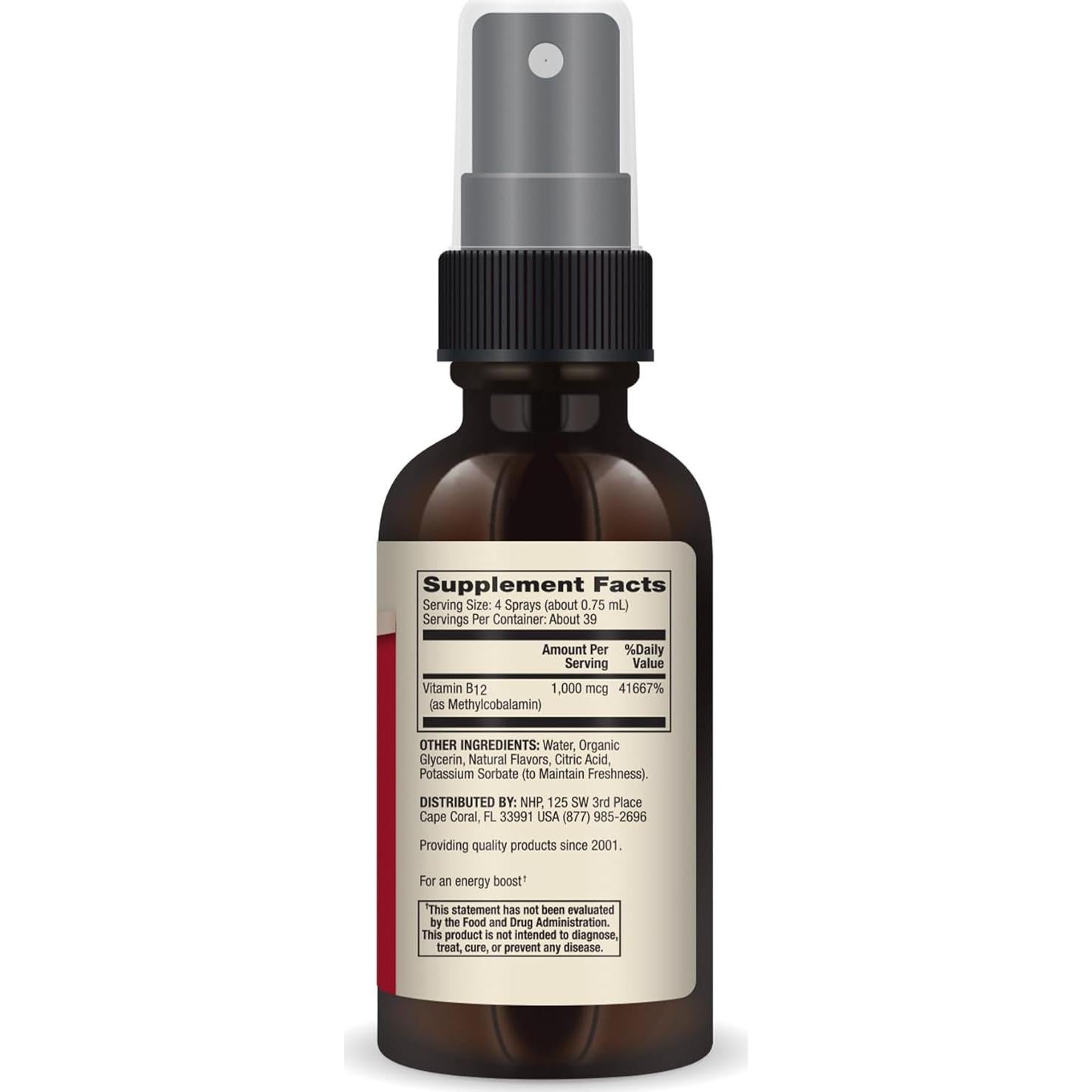 Spray Energizante Methyl B12 Dr. Mercola 29 mL 1000 mcg