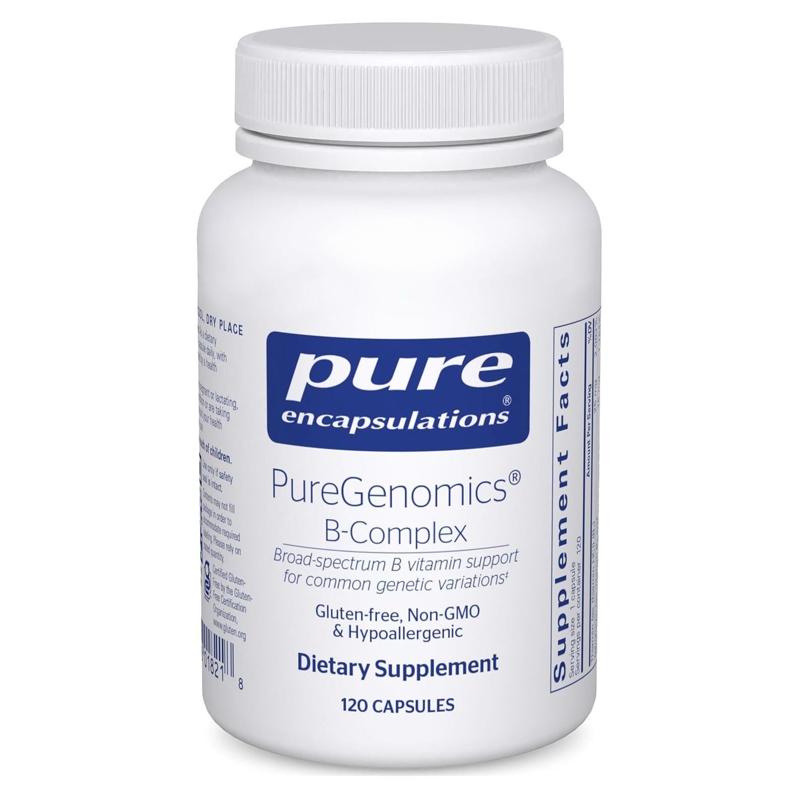 Complejo de Vitaminas B Pure Encapsulations 120 Cápsulas