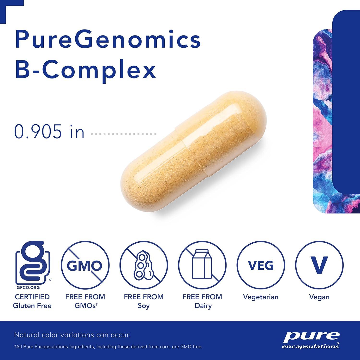 Complejo de Vitaminas B Pure Encapsulations 120 Cápsulas