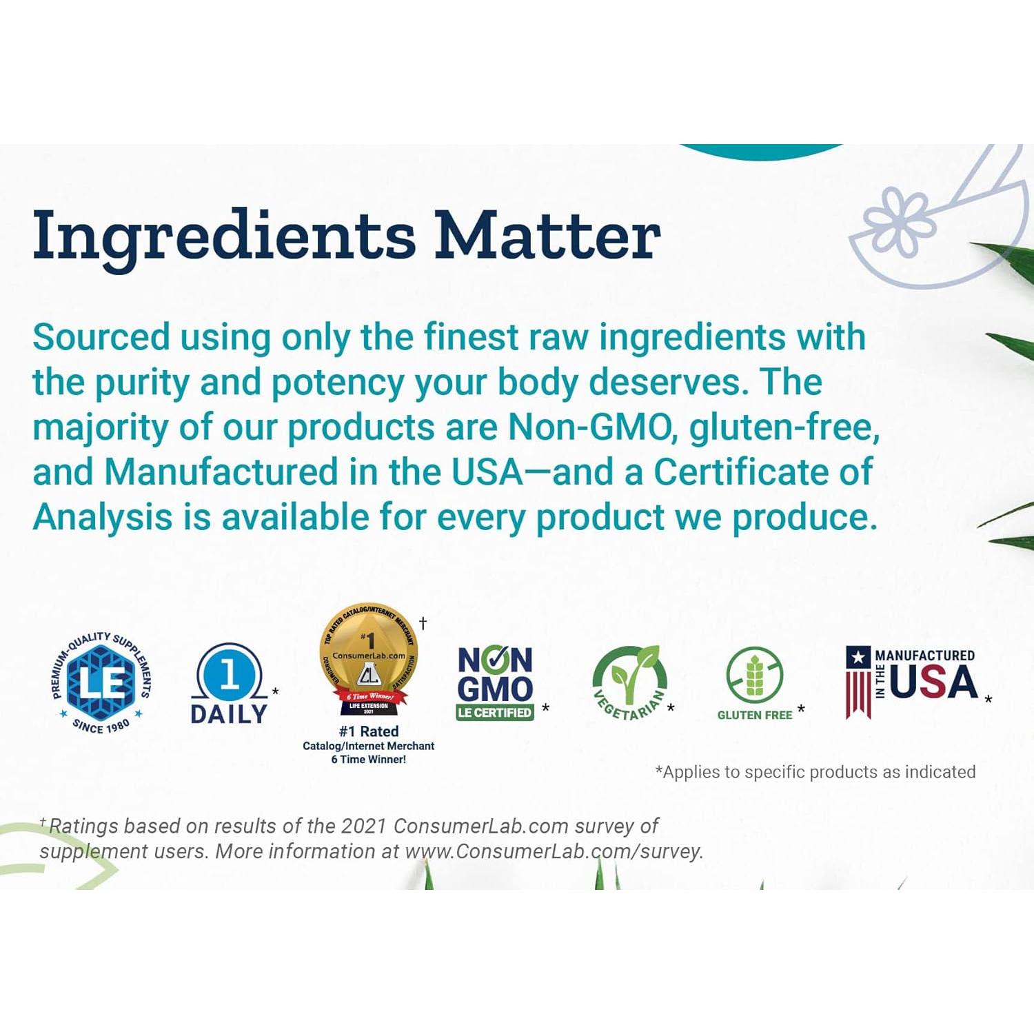 Suplemento de Folato Bioactivo y Vitamina B12 Life Extension, 150 Cápsulas Vegetarianas