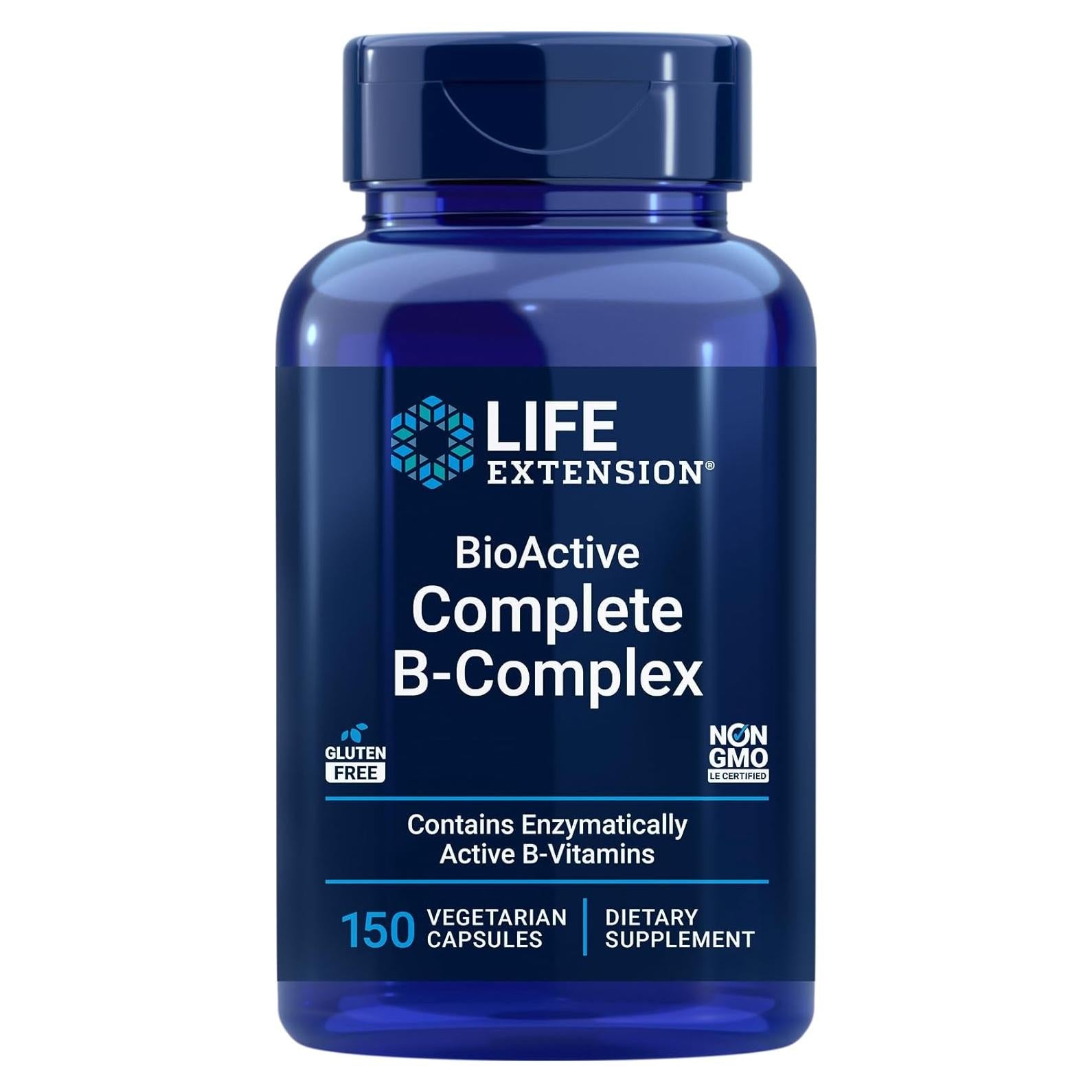 Complejo B BioActive Life Extension 150 Cápsulas Vegetarianas