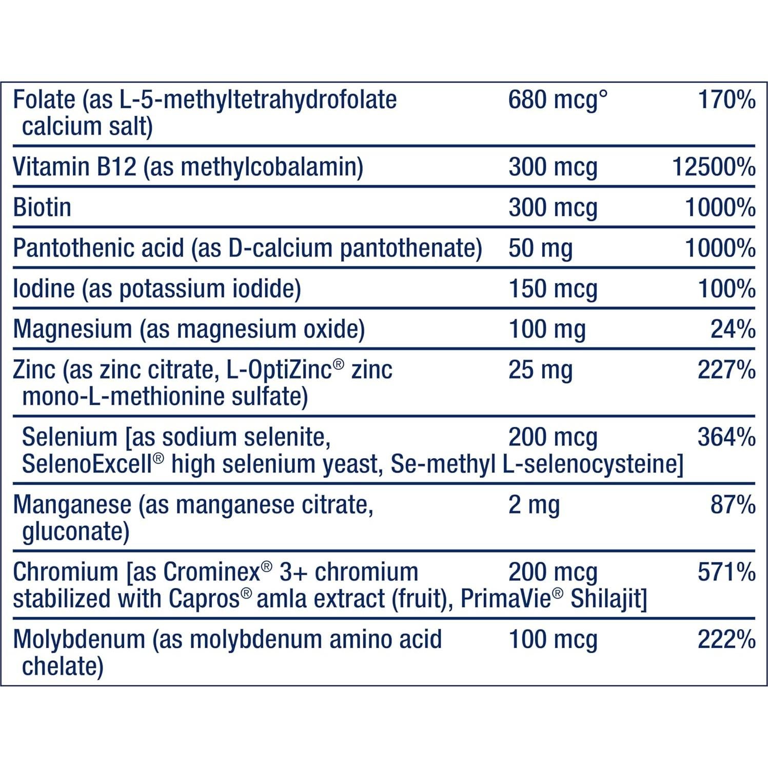 Suplemento Multivitamínico Life Extension 120 Tabletas Sin Gluten