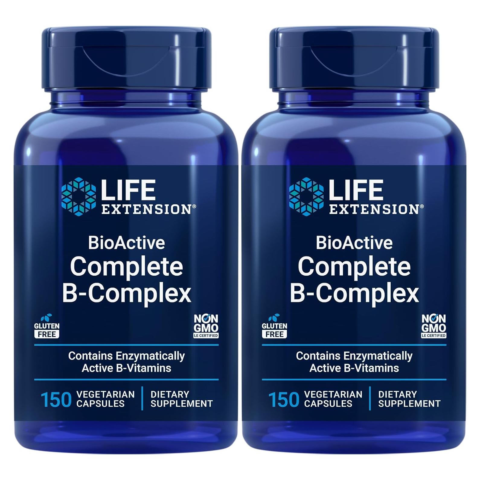 Complejo B BioActive Life Extension 150 Cápsulas Veganas