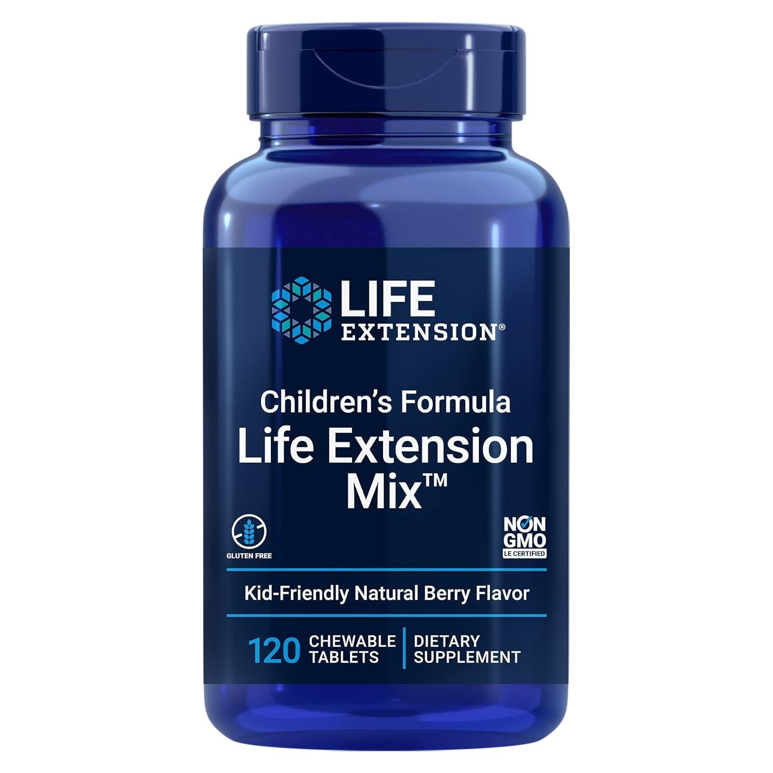 Multivitamínico Infantil Life Extension Mix 120 tabletas masticables