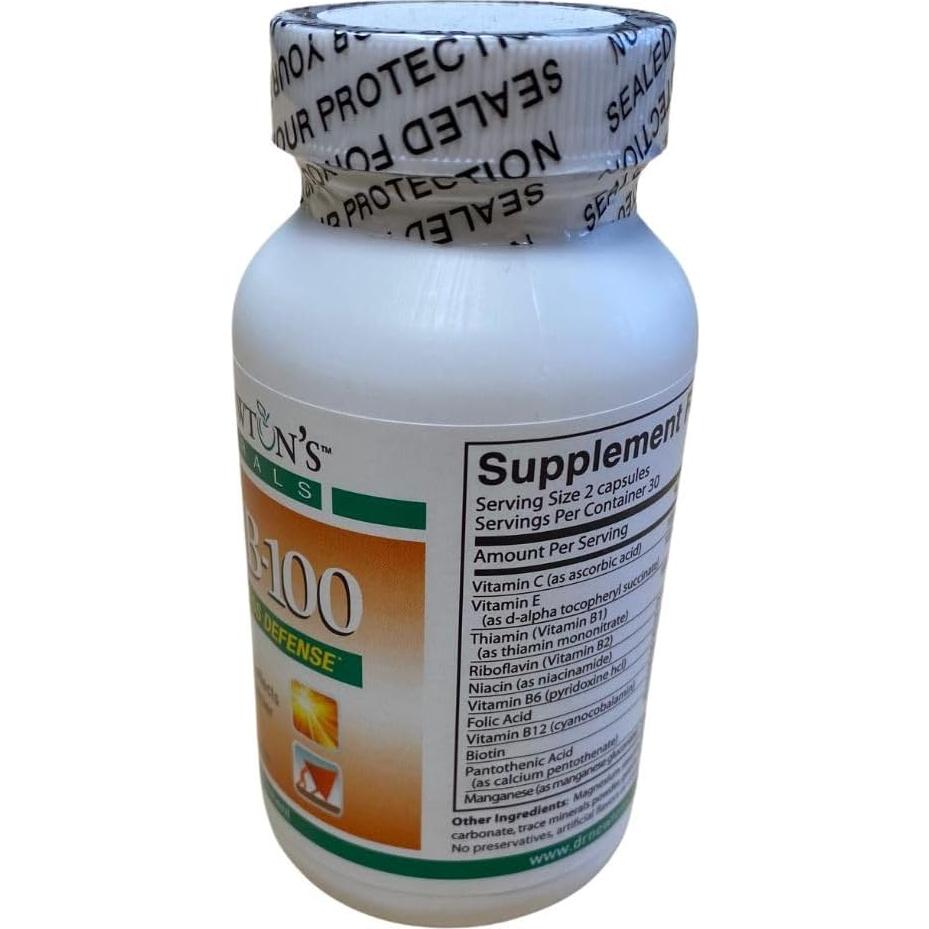 Suplemento de Vitaminas B Vital B100 60 Cápsulas
