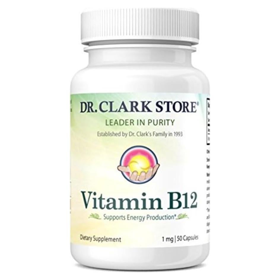 Suplemento Vitamina B12 Dr. Clark 1mg 50 Cápsulas Gelatina