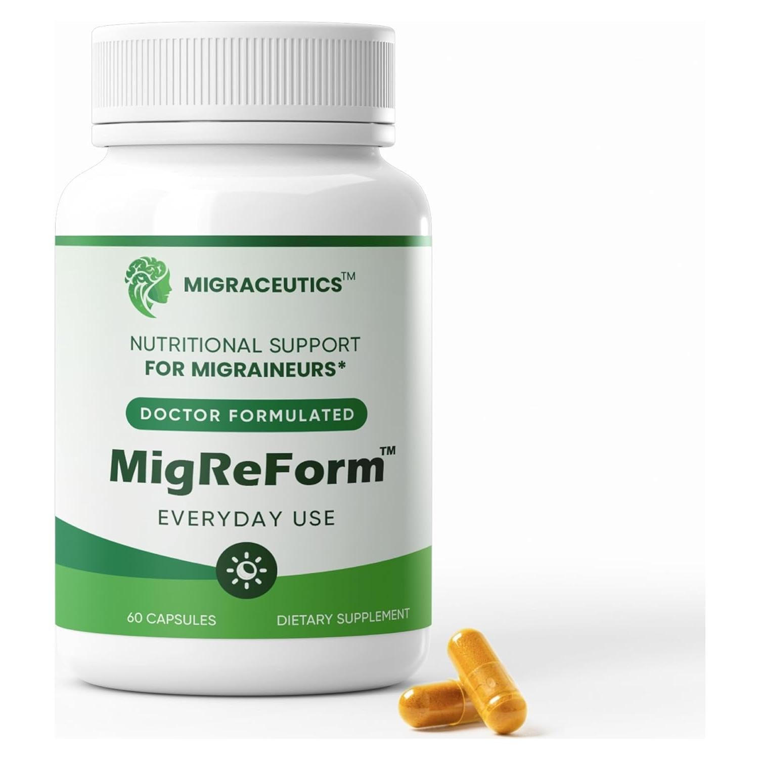 MigReForm Suplemento Natural para Alivio de Migraña 82g