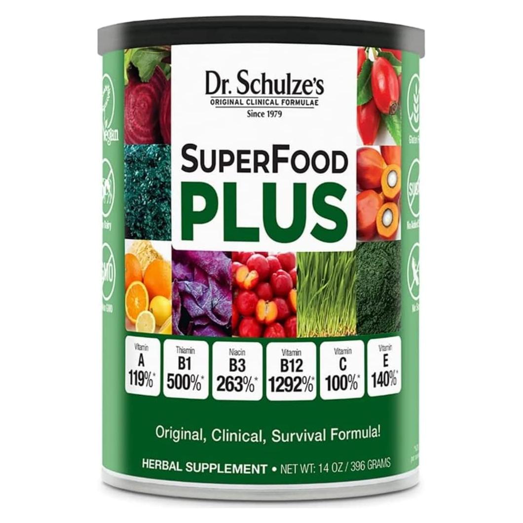 SuperFood Plus Dr. Schulze | Concentrado Herbal 396g | Vegano