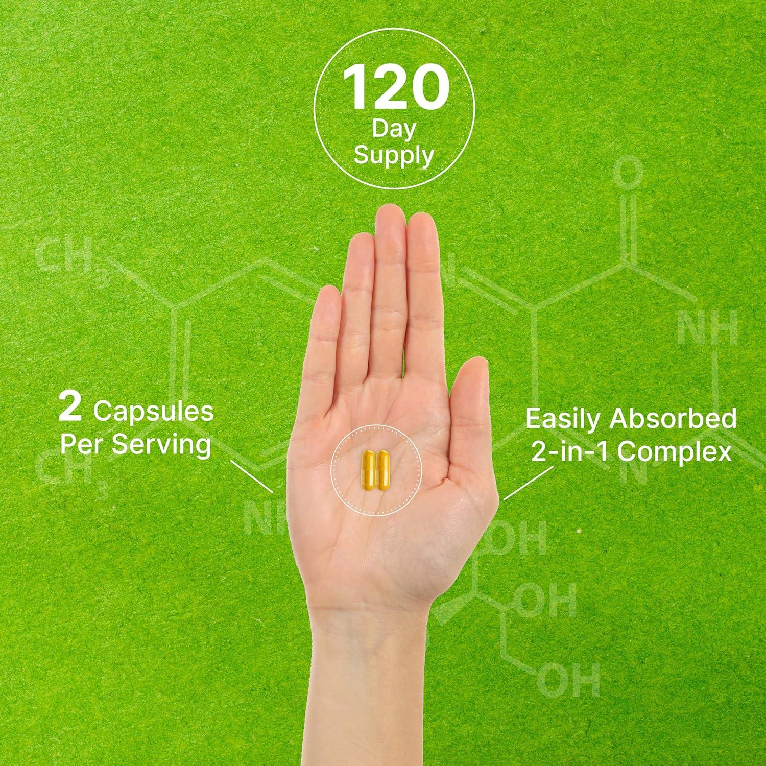 Suplemento Deal Vitamina B2 400mg + Glicinato de Magnesio 400mg - 240 Cápsulas