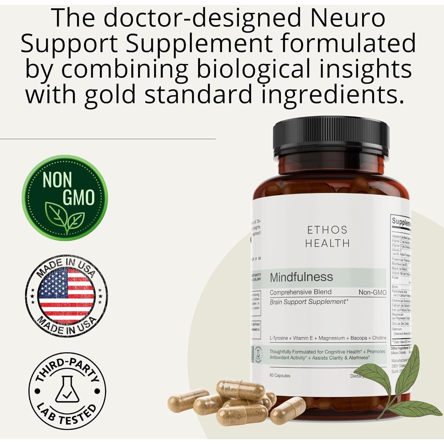 Suplemento Nootrópico Dr. Scott - Enfoque y Memoria 60 Cápsulas