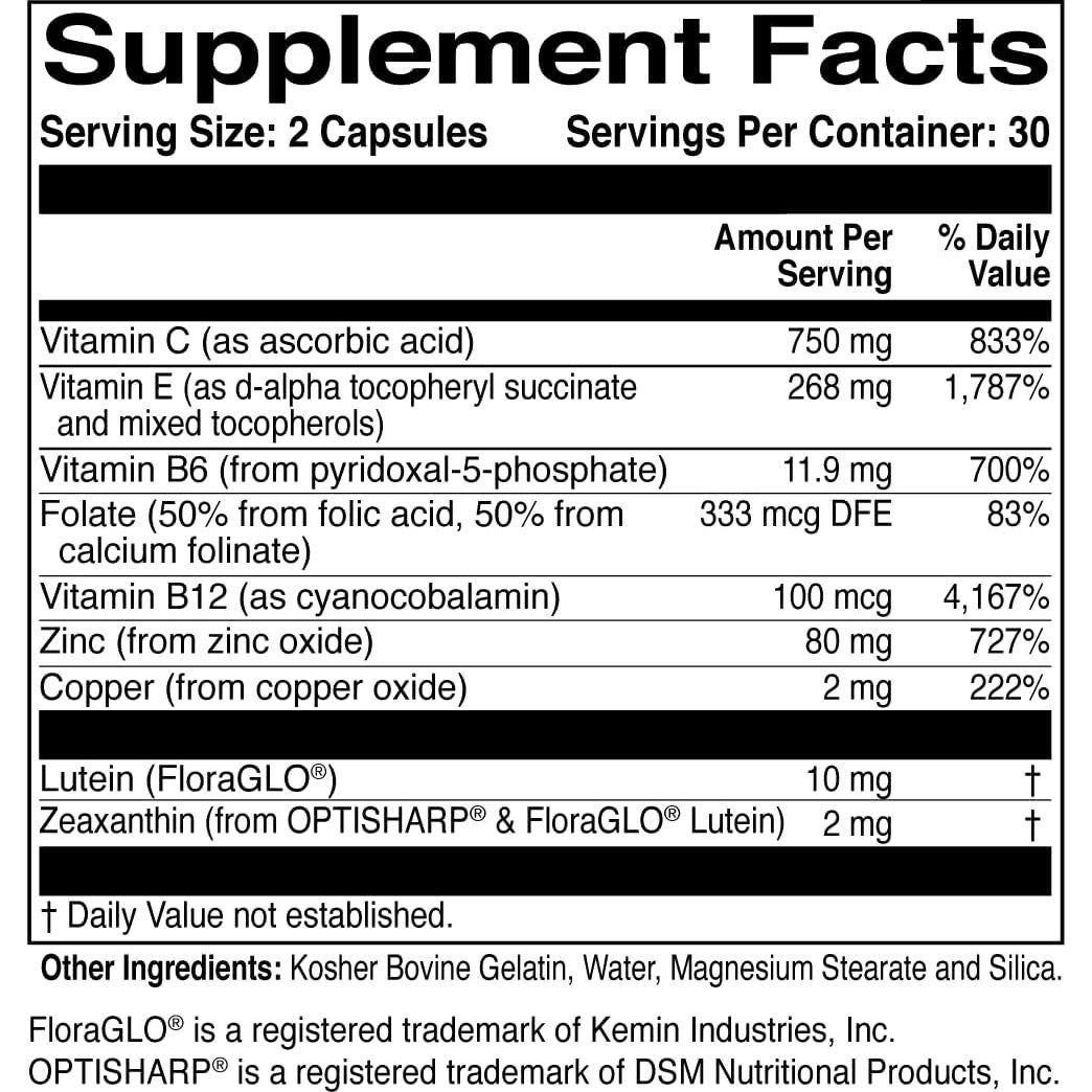 MacularProtect AREDS 2 - Suplemento Ocular 60 Cápsulas