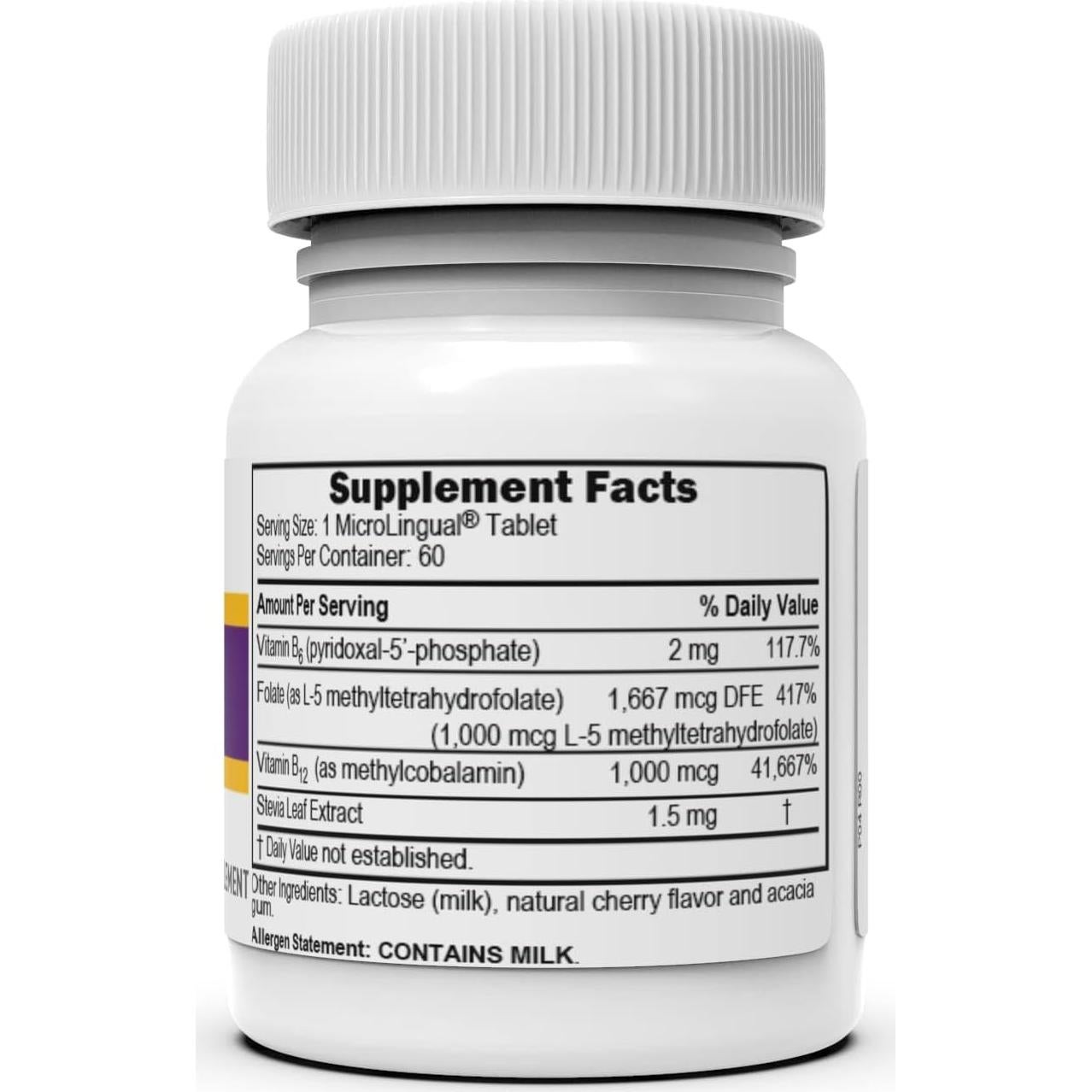 Vitamina B-12 Metilcobalamina 1000 mcg Superior Source - 60 Tabletas Sublinguales