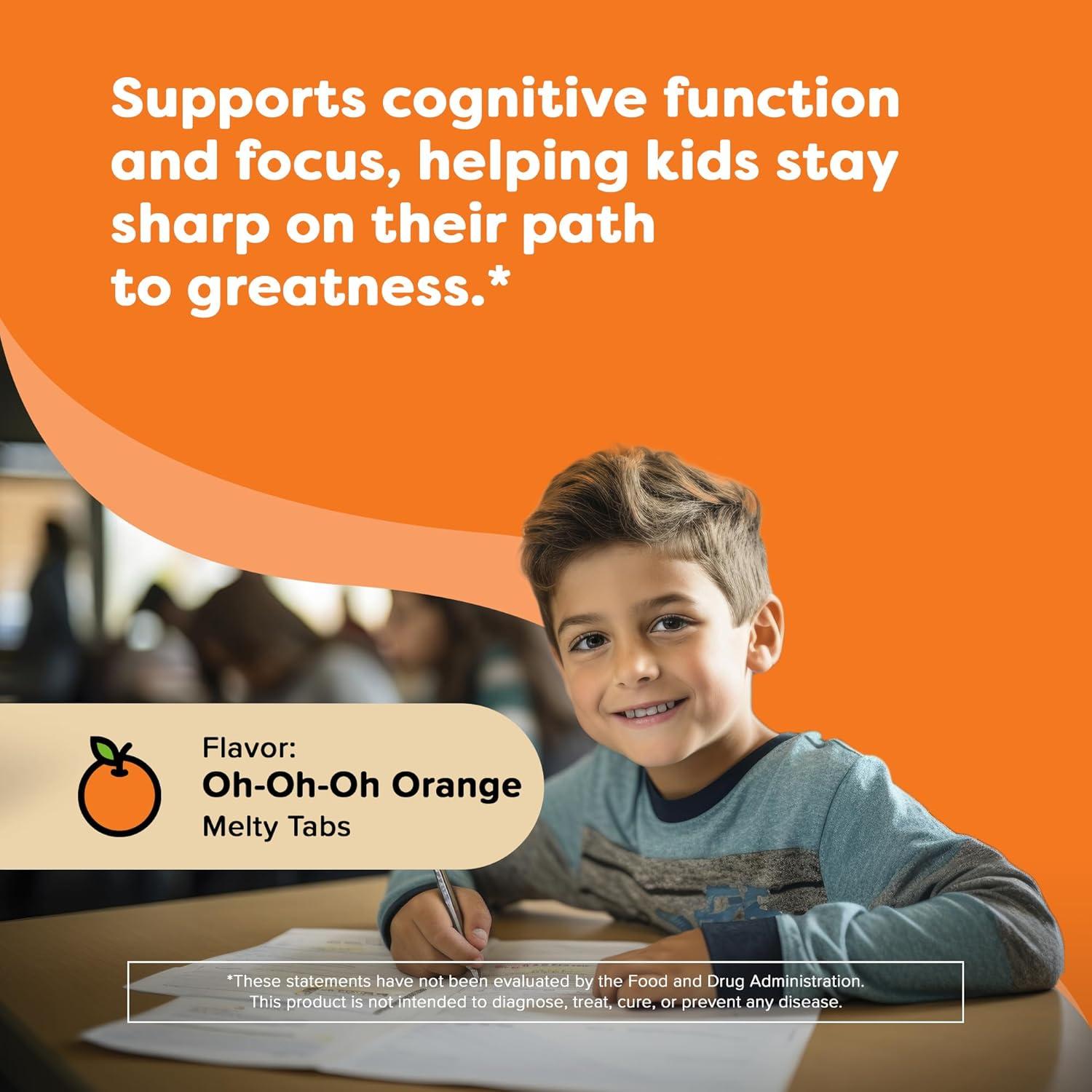 Vitamina B6 Melty Renzo para Niños 60 Tabletas Sabor Naranja