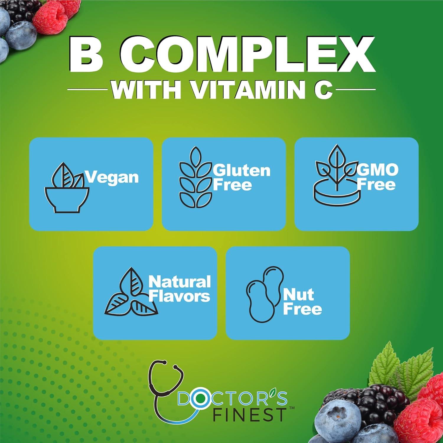 Gomitas Veganas de Complejo de Vitamina B Doctors Finest 90 Unidades