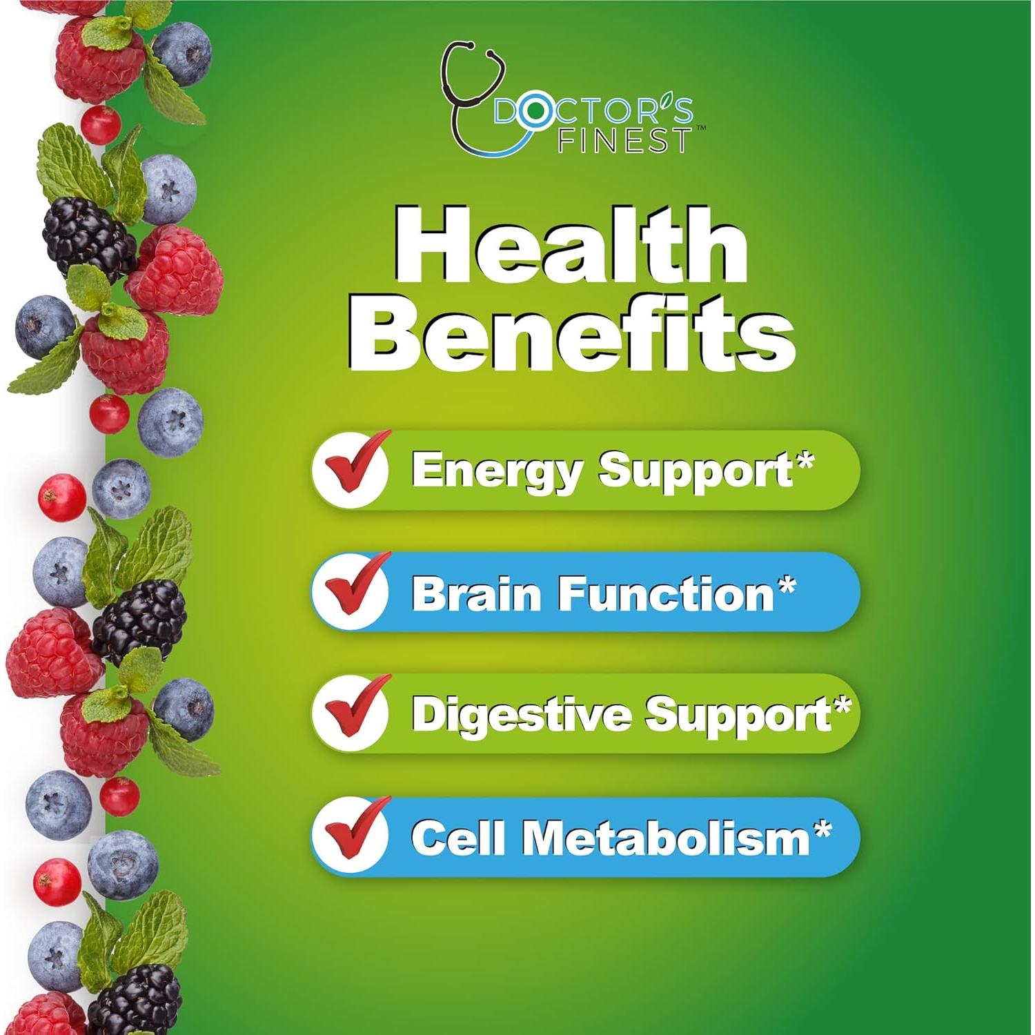 Gomitas Veganas de Complejo de Vitamina B Doctors Finest 90 Unidades