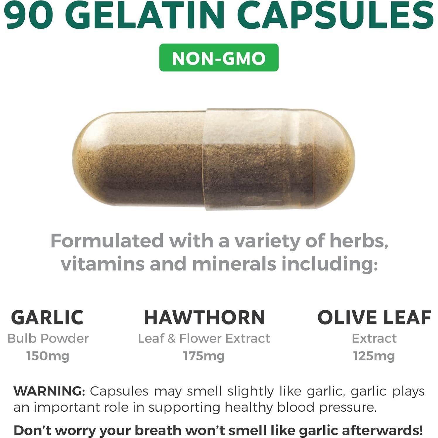 Suplemento Natural de Presión Arterial Healths Harmony - 90 Cápsulas