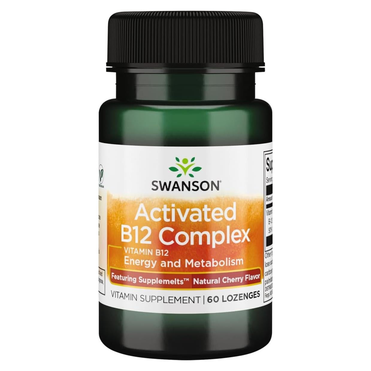 Suplemento Energético B-12 Activado Swanson 60 Tabletas