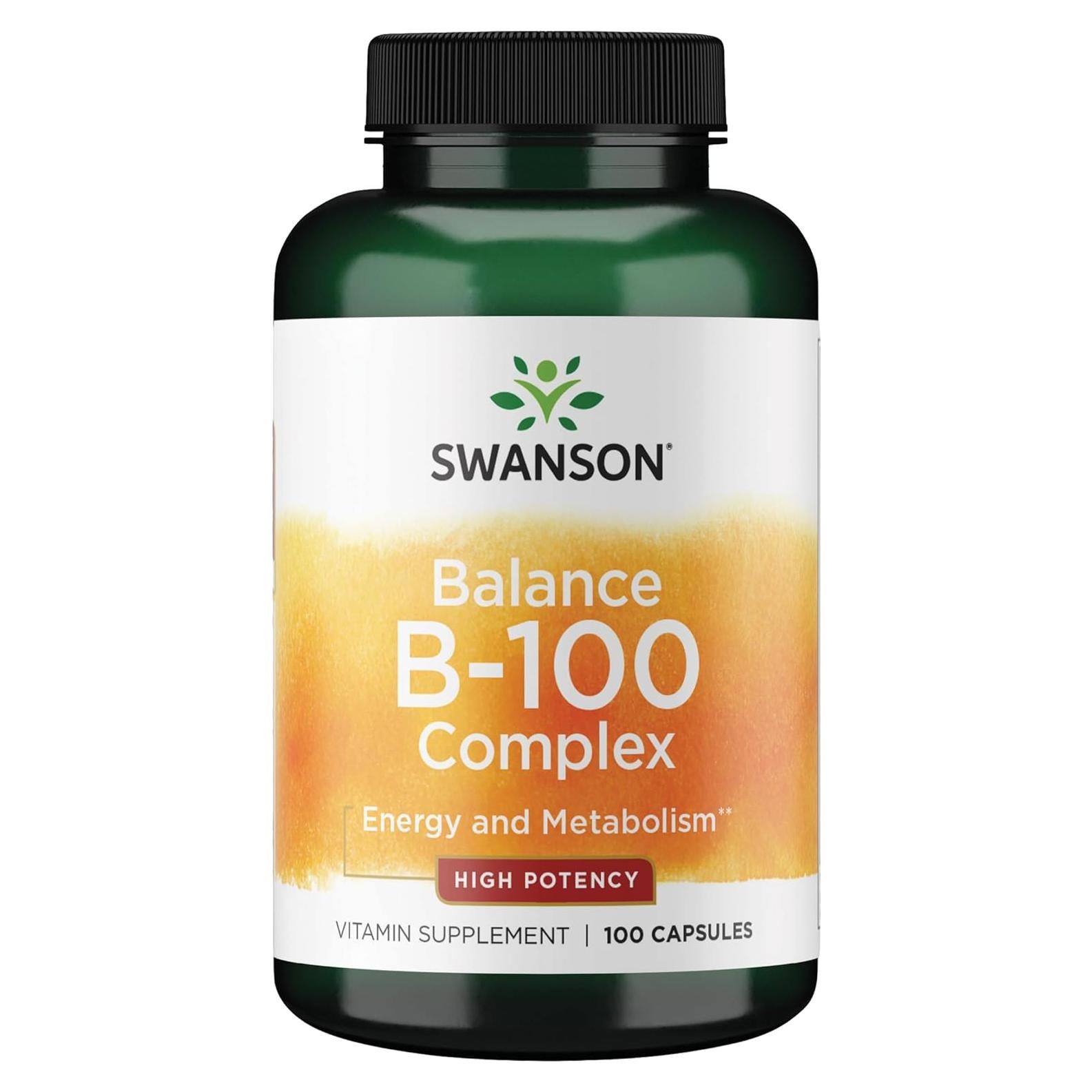 Swanson Vitamina B-100 - Suplemento Energético 100 Cápsulas