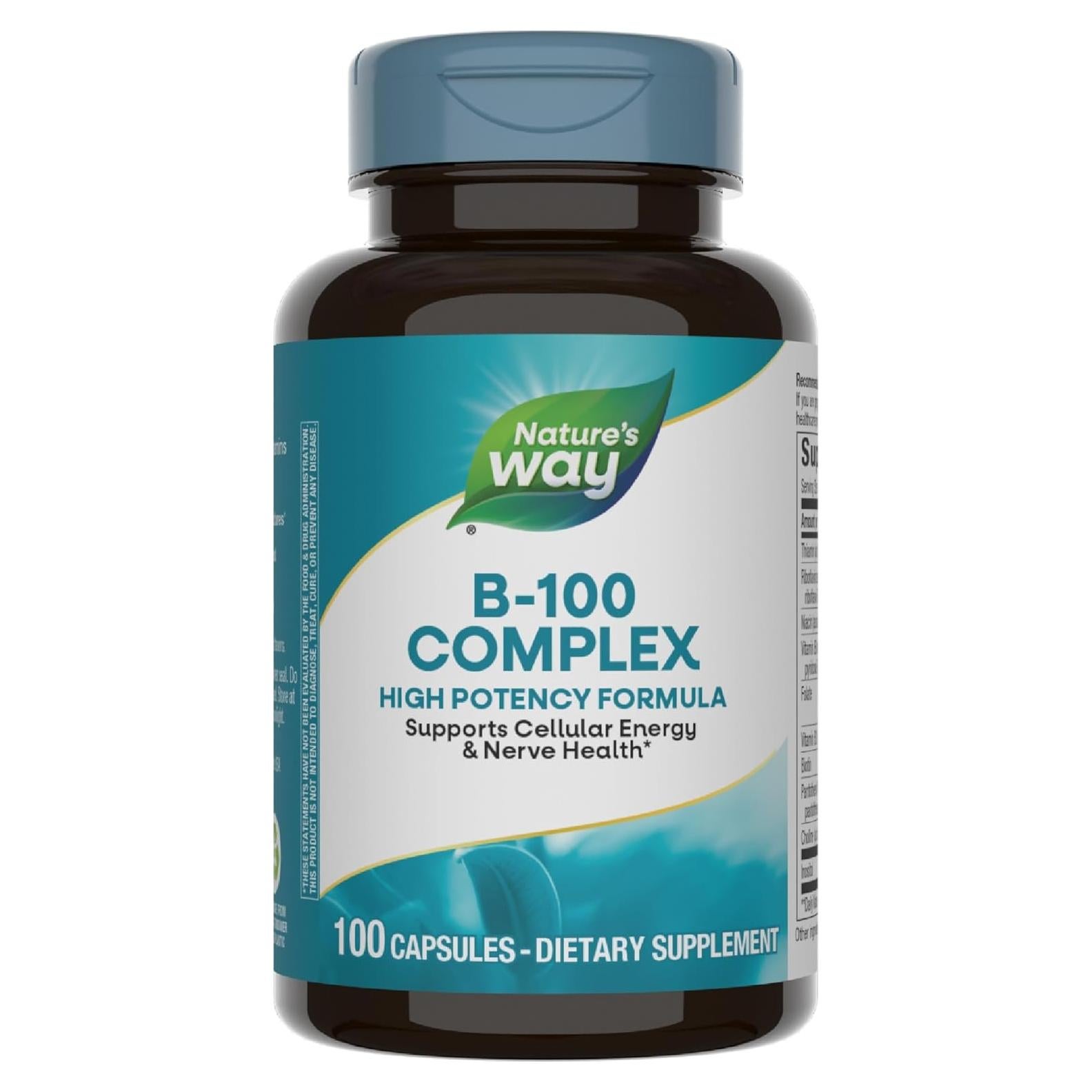 Complejo B-100 Nature's Way 100 Cápsulas - Energía Celular