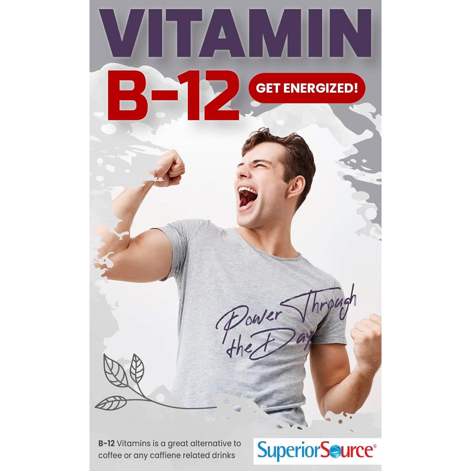 Vitamina B12 Sublingual 5000 mcg Superior Source - 60 Tabletas