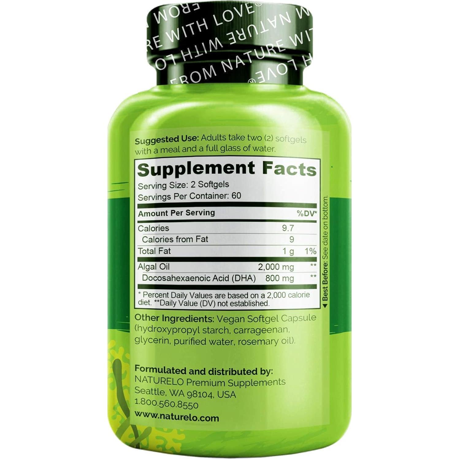 Multivitamina Prenatal NATURELO 180 cápsulas Vegana DHA