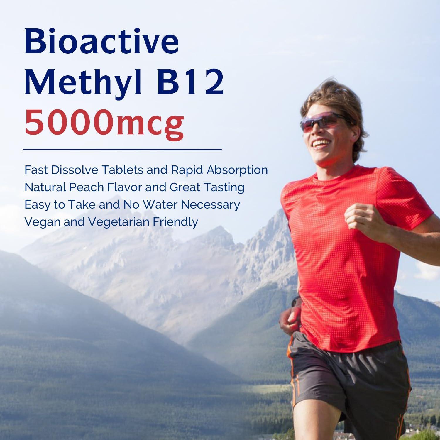 Vitamina B12 5000mcg Innate Vitality Sublingual Vegana 90 Tabletas