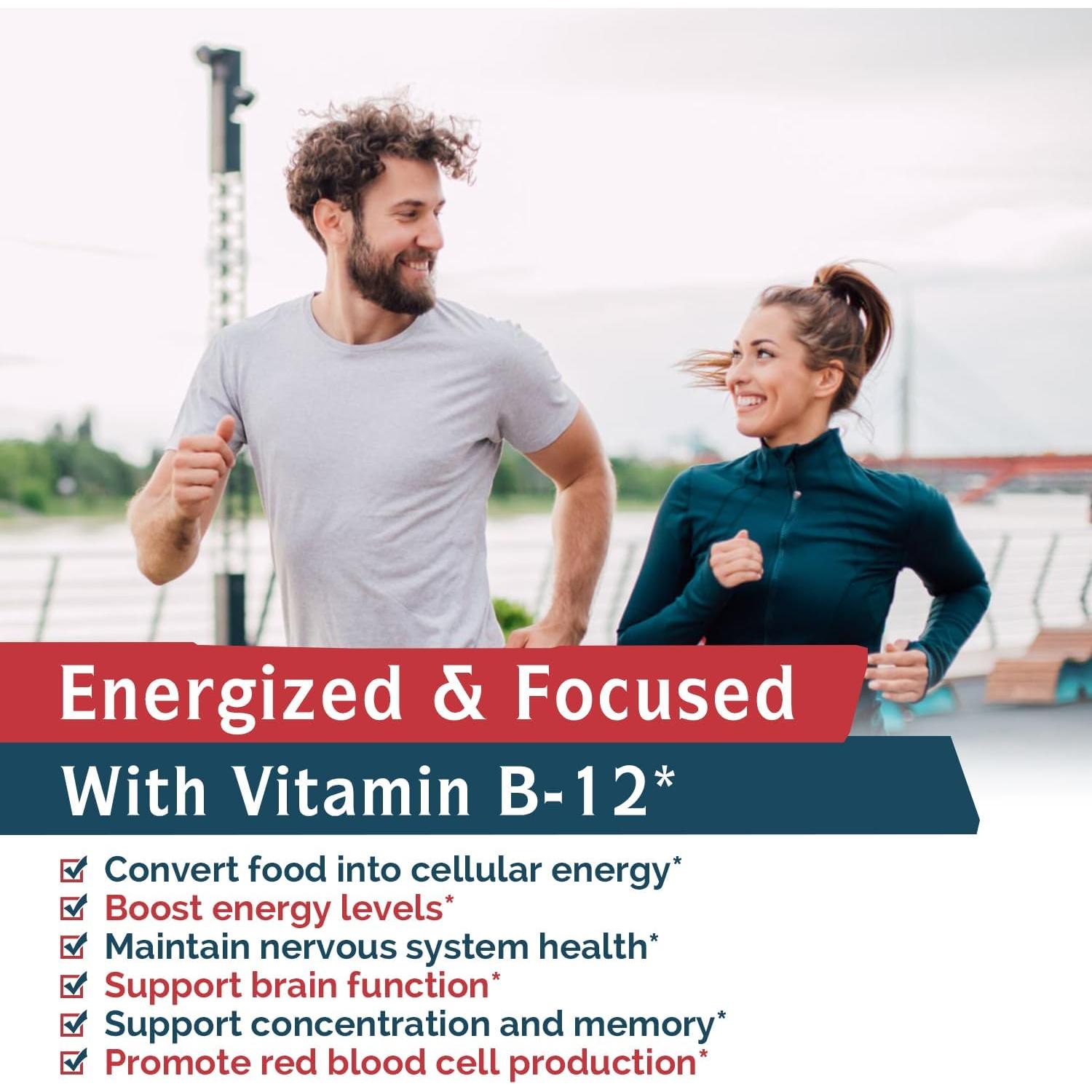Vitamina B12 5000mcg Innate Vitality Sublingual Vegana 90 Tabletas