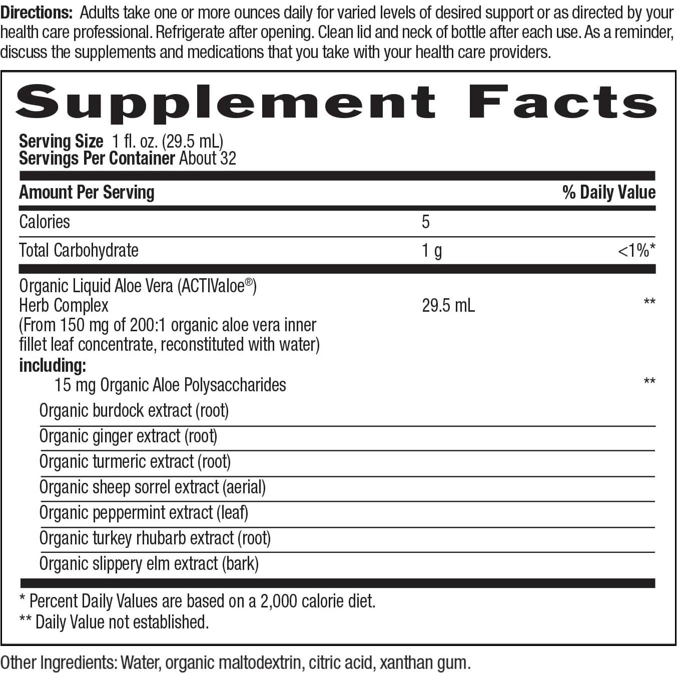 Líquido de Aloe Vera Plus Country Life 946 ml - Salud Digestiva