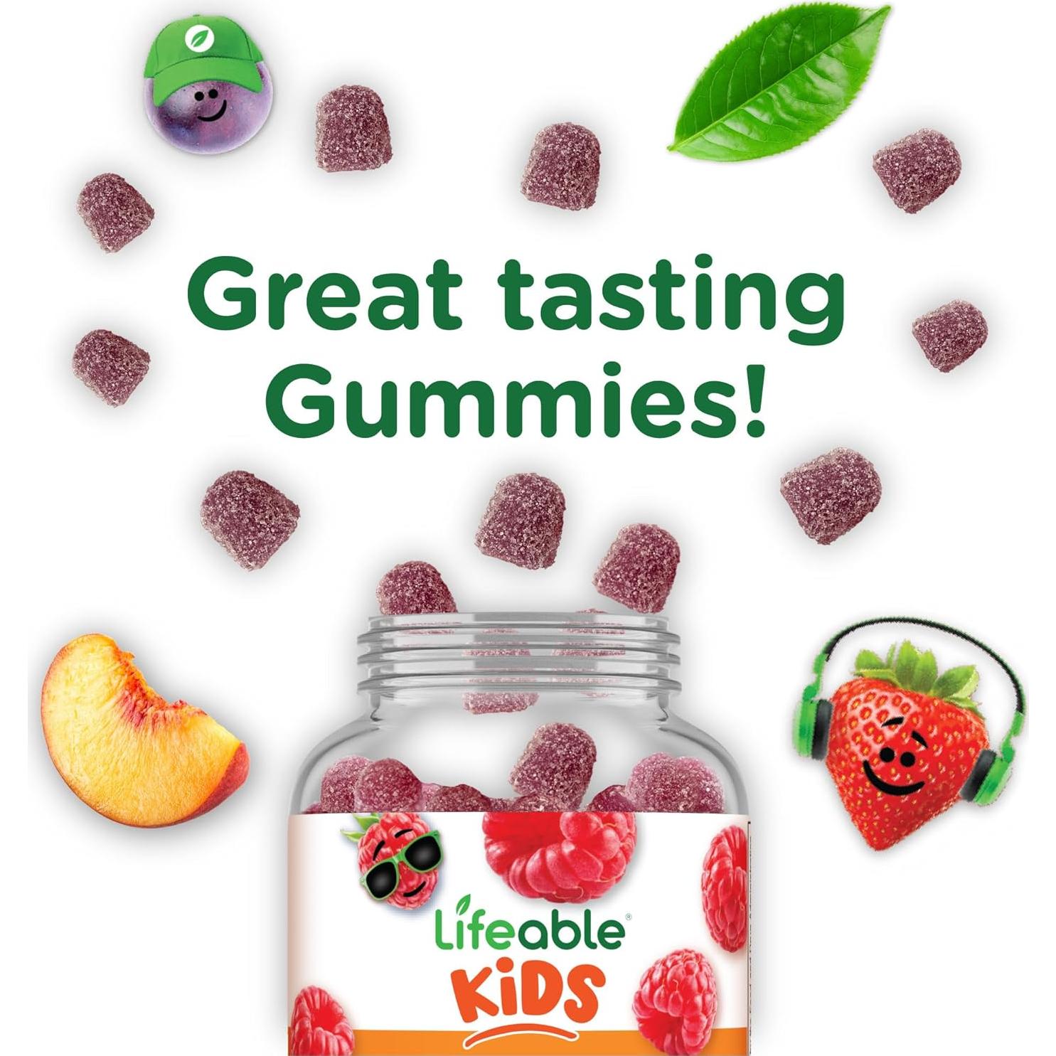 Gomitas de Vitamina B12 Sin Azúcar Lifeable 1000 mcg 90 Unidades